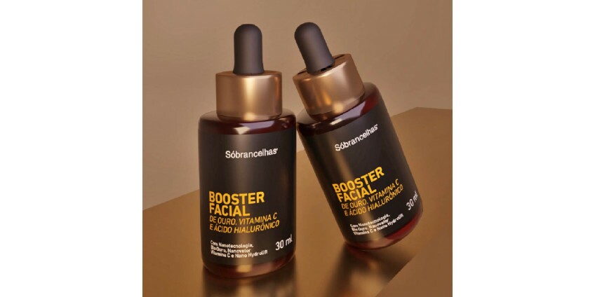 Booster Facial de Ouro da Sóbrancelhas une inovação, sustentabilidade e alta performance em skincare