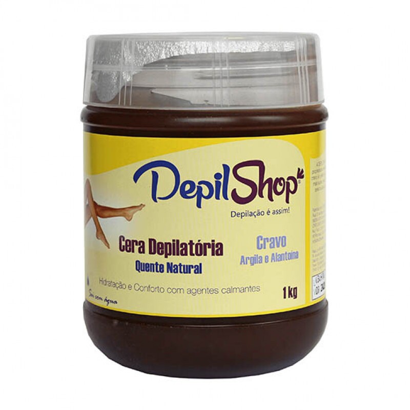 Cera Depilatória Cravo  Depilshop 1kg - VALIDADE A PARTIR DE OUTUBRO/2026