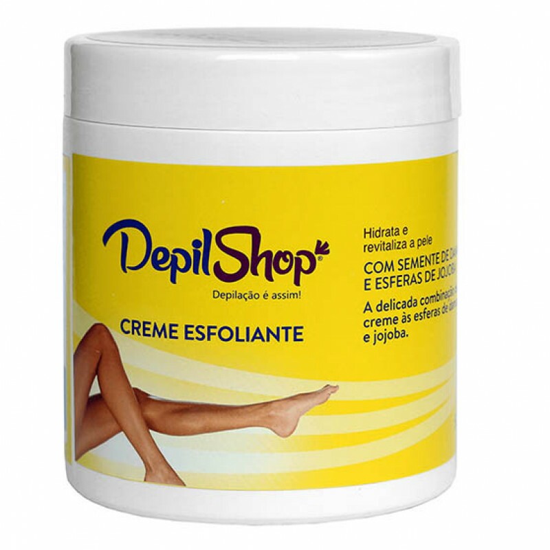 Creme Esfoliante com Sementes de Damasco e Esferas de Jojoba Depilshop 500g 