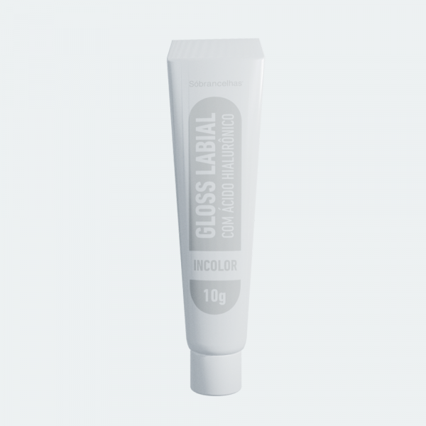 Gloss Labial com Acido Hialuronico Incolor 10g Sobrancelhas - VALIDADE A PARTIR DE JULHO/2027