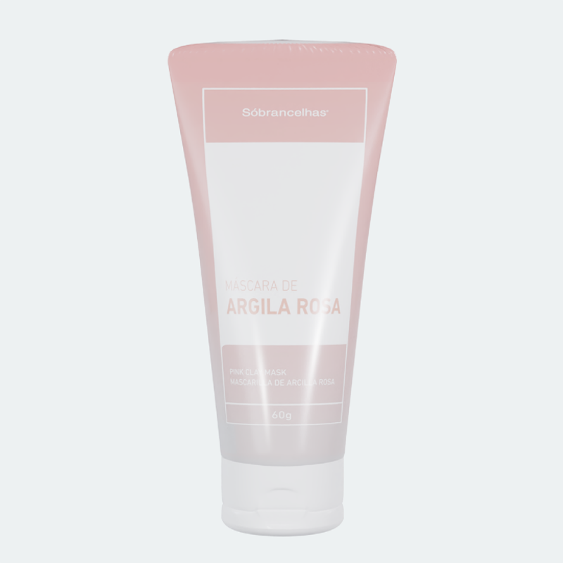 Máscara de Argila Rosa 60g Sobrancelhas - VALIDADE A PARTIR DE MAIO/2028