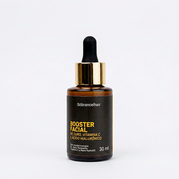 Booster Facial de Ouro, Vitamina C e Ácido Hialurônico 30ml Booster Facial de Ouro, Vitamina C e Ácido Hialurônico 30ml