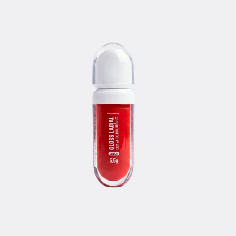 Gloss Labial Cereja com Ácido Hialurônico 5,5g 