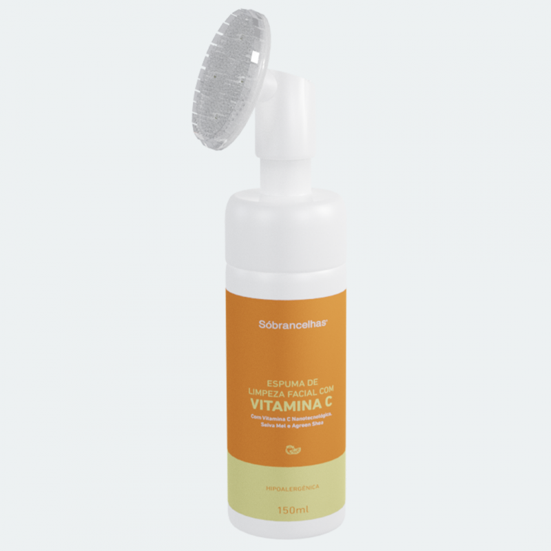 Espuma de Limpeza Facial com Vitamina C 150ml Sobrancelhas - VALIDADE A PARTIR DE SETEMBRO/2028