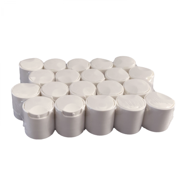 Kit com 20 tampas disk top 24/410 - Sobrancelhas